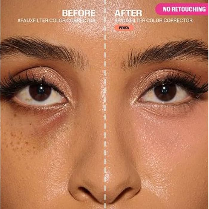 HIGHFILTER CORRECTOR COLOR CORRECTING LIQUID BASE LIQIDE - Under Eye Color Corrector - (light pinky orange for light to medium skin tones)-PEACH COLOR - Image 4